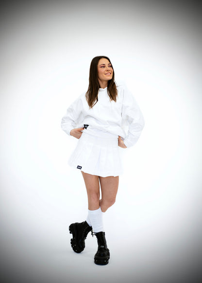 GONNA A PIEGHE “STRUCTURED WHITE”